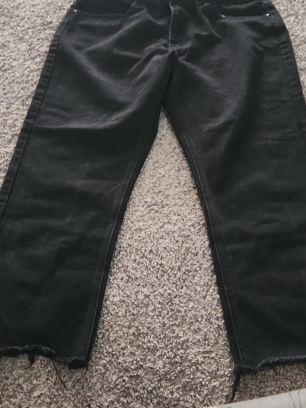 Boo Hoo Blue Black Straight-Leg Jeans - Classic Everyday Style